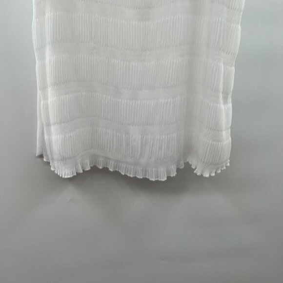 Elle Women's Textured Sleeveless Top White Size Small - Picture 5 of 9